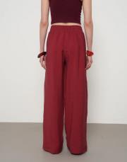 boncuk işlemeli pantolon kırmızı 3