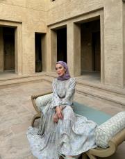 pastel elbise su yeşili 3