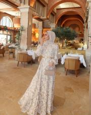 sarı ottoman elbise sarı