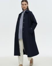 üçgen manşetli trençkot lacivert 3