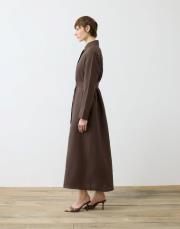 natural keten gömlek elbise acı kahve 3
