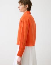 keten kısa gömlek turuncu 4