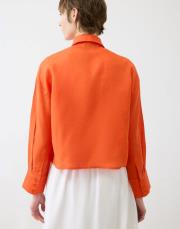 keten kısa gömlek turuncu 5