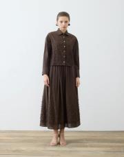 brodeli etek takım acı kahve