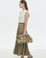 tensel kloş etek haki 2