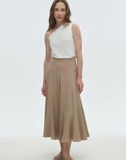 tensel kloş etek bej