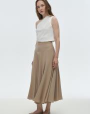 tensel kloş etek bej 2