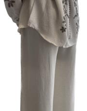 boncuk işlemeli pantolon bej 3