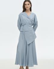 asimetrik tensel bluz bebe mavi