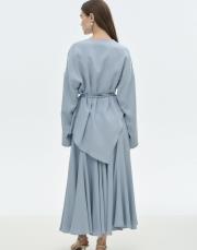 asimetrik tensel bluz bebe mavi 2