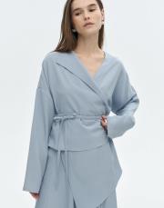 asimetrik tensel bluz bebe mavi 4