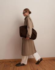 vatkalı koton trençkot haki 2