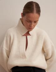 polo yaka triko kazak ekru