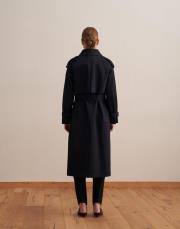 klasik koton trençkot lacivert 3