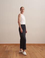 paçası ayarlanabilir ipeksi pantolon lacivert 2