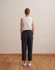 paçası ayarlanabilir ipeksi pantolon lacivert 3