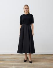 scuba kloş etek siyah