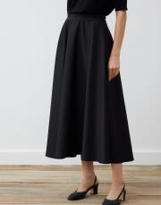 scuba kloş etek siyah 3