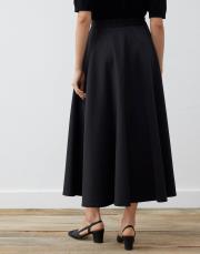 scuba kloş etek siyah 4