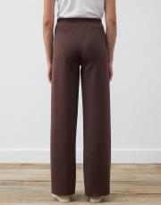 asel scuba bol pantolon acı kahve 4