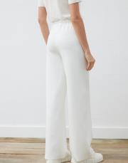 asel scuba bol pantolon beyaz 4