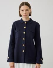 celine çelik örme triko hırka lacivert