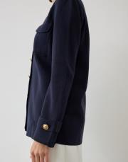 celine çelik örme triko hırka lacivert 3