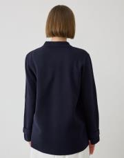 celine çelik örme triko hırka lacivert 4