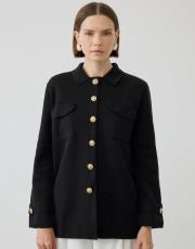 celine çelik örme triko hırka siyah