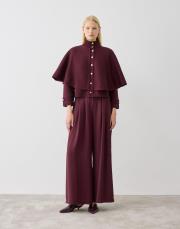 daphne çelik örme triko kap bordo