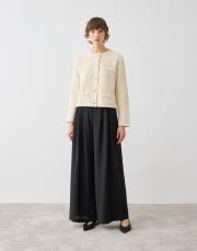 verona dokulu  triko kısa hırka beyaz 2