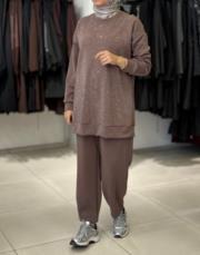 taşlı modal takım vizon 2