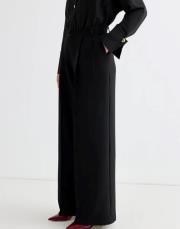 palazzo geniş paça pantolon siyah