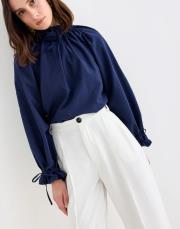 palazzo geniş paça pantolon ekru 2