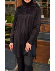 işlemeli takım siyah 3