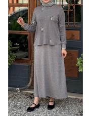 gri melanj takım gri