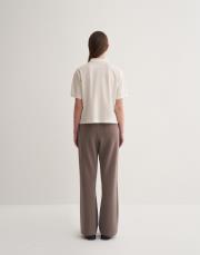 modal düz kesim bol pantolon vizon 3