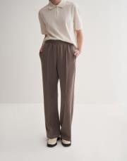 modal düz kesim bol pantolon vizon 4