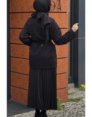 işlemeli hırka siyah 4