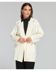 işlemeli hırka ekru 3