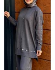 zımbalı takım gri 2