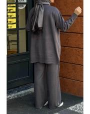 zımbalı takım gri 3