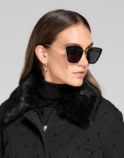 kürklü mont siyah 2