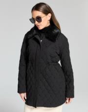 kürklü mont siyah 3