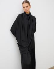 elena saten pantolonlu takım siyah 2