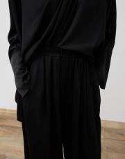 elena saten pantolonlu takım siyah 3