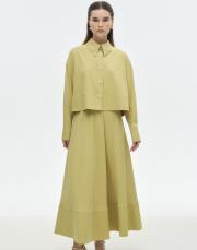 tensel karışımlı crop gömlek asit