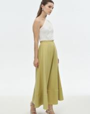 elastik belli dikiş detaylı etek asit 3