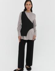 asimetrik korse siyah