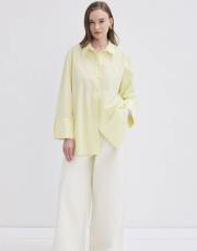 madelin manşetli gömlek sarı